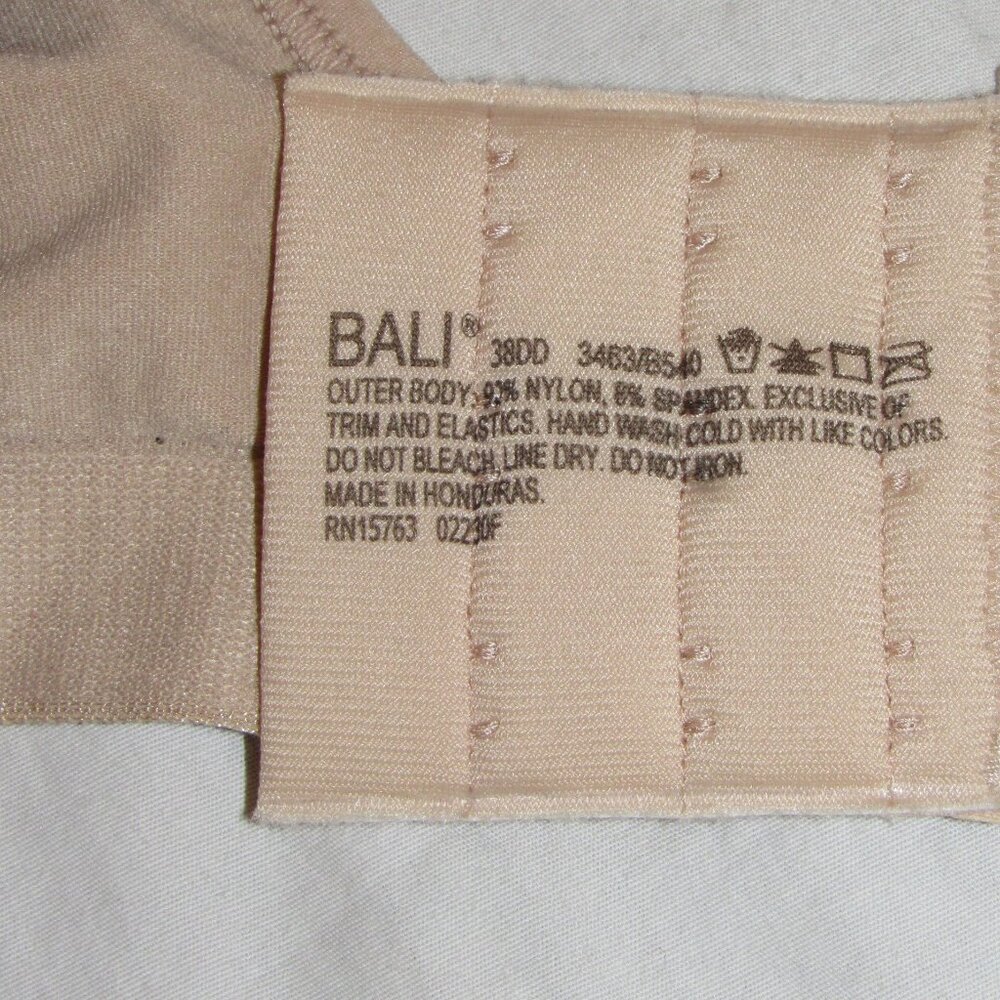 NWT Beauty by BALI Wireless Bra #DFB540 Nude Dot Size 38DD 38 DD - Picture 3 of 3
